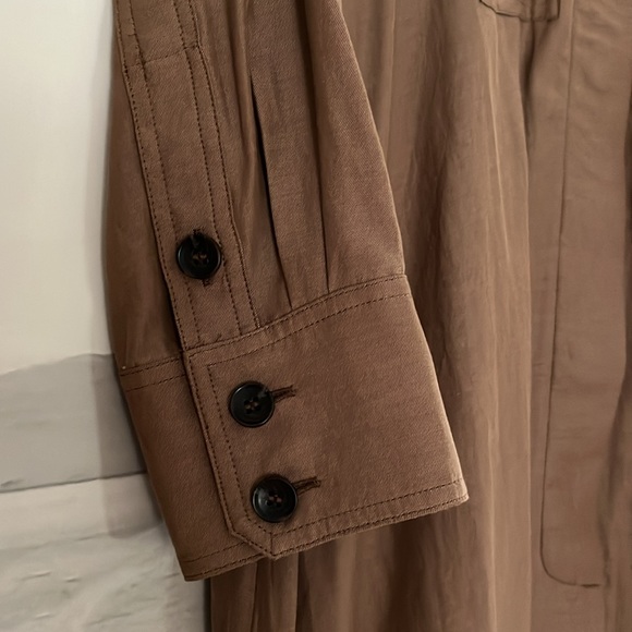 NWT BCBGMAXAZRIA DRESS -MIDI LIGHT BROWN - Picture 4 of 10